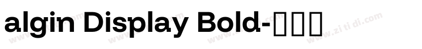 algin Display Bold字体转换